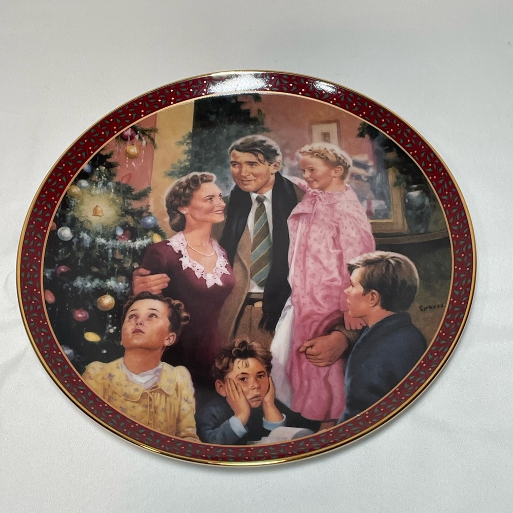It’s a wonderful life “an angel gets his wings” collectors plate